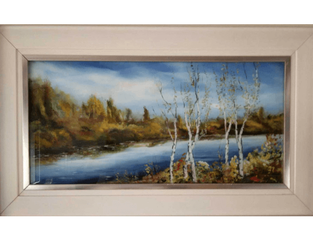 quadro su vetro natura marcite, quando l'uomo scompare e la natura ha il suo tempo